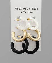 Load image into Gallery viewer, Acetate &amp; Wood Hoops Set
