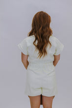 Load image into Gallery viewer, Forever More Faux Leather Romper- Ivory
