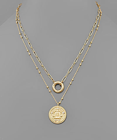 Balance Justice Coin Necklace