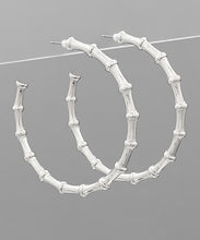 Load image into Gallery viewer, Bamboo Hoops
