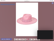 Load image into Gallery viewer, Boho Stripe Pattern Hat- Pink
