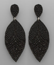 Load image into Gallery viewer, Bead Leaf Earrings
