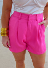 Load image into Gallery viewer, Linnea High Waisted Pleated Shorts- Pink
