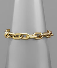 Load image into Gallery viewer, Metal Twotone Chain Bracelet
