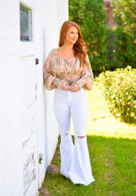 Load image into Gallery viewer, Ansley Floral Smocked Top- Orange/Green
