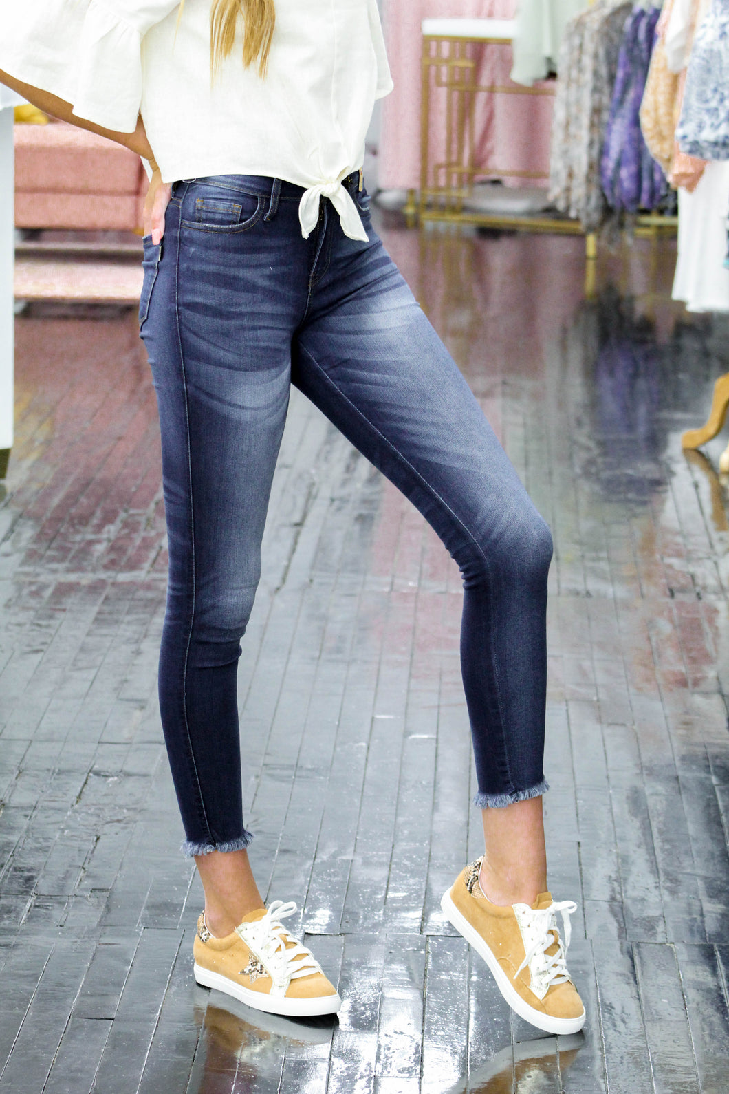 Dark Stone Skinny Jeans