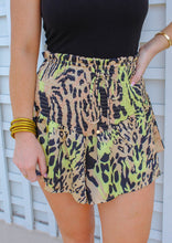 Load image into Gallery viewer, Avery Animal Smocked Shorts- Yellow
