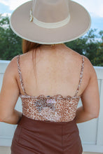 Load image into Gallery viewer, Kiera Mesh Cheetah Print Bodysuit
