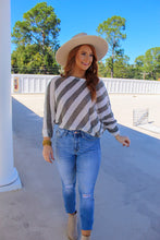 Load image into Gallery viewer, Becca Striped Knit Top- Ivory/Olive
