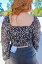 Load image into Gallery viewer, Cameron Animal Print Ruched Crop
