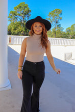 Load image into Gallery viewer, Dessi Tank Turtle Neck Bodysuit- Taupe
