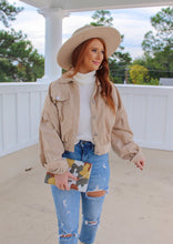 Load image into Gallery viewer, Jamie Corduroy Button Jacket- Beige
