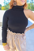 Load image into Gallery viewer, Brooke Mock Neck Sweater- Black

