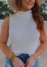 Load image into Gallery viewer, Lillian Turtle Neck Knit Top- White
