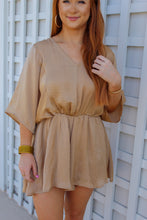Load image into Gallery viewer, Frankie Kimono Sleeve Romper- Taupe
