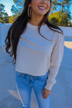 Load image into Gallery viewer, Ameila Acid Wash Crop- Bone
