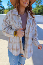 Load image into Gallery viewer, Skylyn Oversized Plaid Shacket- Cream
