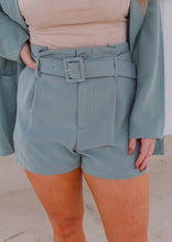 Load image into Gallery viewer, Maya Paper Bag Shorts- Sage
