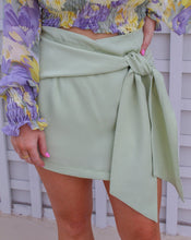 Load image into Gallery viewer, Heather Tie Skort- Sage
