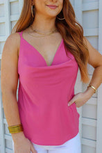 Load image into Gallery viewer, Carmen Cowl Neck Cami- Pink
