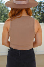 Load image into Gallery viewer, Kendra Sleeveless Bodysuit- Brown
