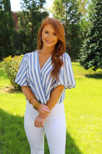 Load image into Gallery viewer, Havana Striped V Neck Crop
