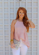 Load image into Gallery viewer, Jaycee Tiered Open Detail Tank Top
