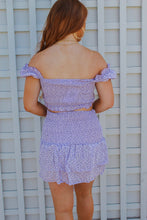 Load image into Gallery viewer, Reese Floral Smocked Set- Lavender
