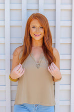 Load image into Gallery viewer, Jacklyn Light Olive Lace Cami
