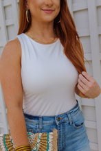 Load image into Gallery viewer, Gigi High Neck Halter Top Bodysuit- Off White
