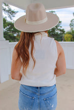 Load image into Gallery viewer, Lillian Turtle Neck Knit Top- White
