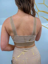 Load image into Gallery viewer, Marble Foil Sport Bra- Copper Foil
