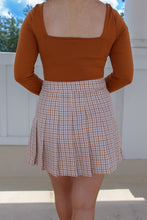 Load image into Gallery viewer, Katee Plaid Tennis Skort- Taupe
