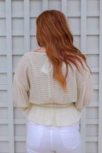 Load image into Gallery viewer, Khole Deep V Peplum Blouse
