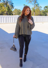 Load image into Gallery viewer, Macey Turtleneck Sweater- Olive
