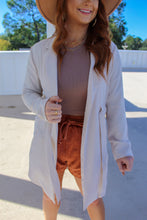 Load image into Gallery viewer, Sabrina Long Sleeve Jacket with Belt- Oatmeal
