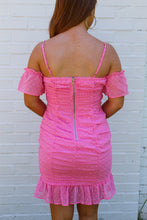 Load image into Gallery viewer, Laura Swiss Dot Ruched Dress
