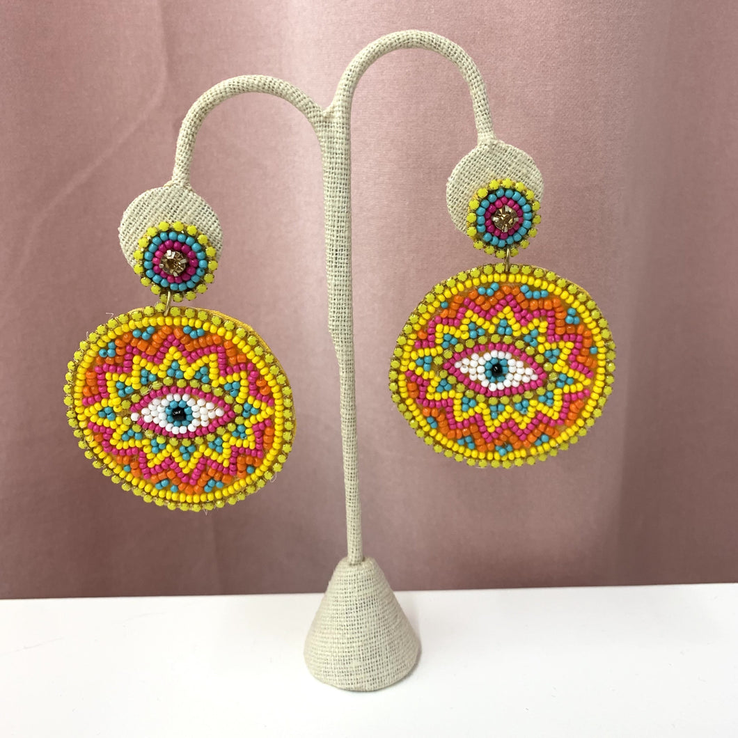 Multicolor Eye Statement Earrings