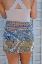 Load image into Gallery viewer, Heather Paisley Skort-Taupe/Black
