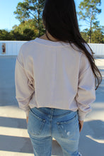 Load image into Gallery viewer, Logan V Neck Long Sleeve Crop- Lilac Fog
