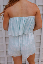 Load image into Gallery viewer, Ayla Light Blue Tube Romper
