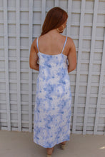 Load image into Gallery viewer, Josephine Tie Dye Print Cami Dress- Smoke Blue
