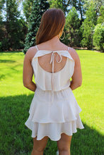 Load image into Gallery viewer, Dani Cream Scoop Neck Ruffle Dress
