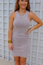 Load image into Gallery viewer, Beth Ribbed Washed Mini Dress- Plum

