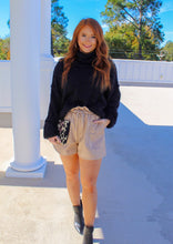 Load image into Gallery viewer, Kia Turtleneck Dolman Sweater- Black
