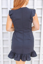 Load image into Gallery viewer, Carter Peekaboo Ruffled Dress- Black
