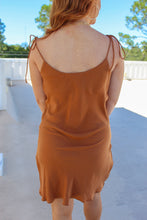 Load image into Gallery viewer, Demi A Line Tie Strap Dress- Camel
