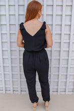 Load image into Gallery viewer, Jessica Shoulder Tie Jumpsuit- Black
