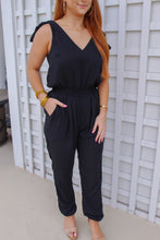 Load image into Gallery viewer, Jessica Shoulder Tie Jumpsuit- Black
