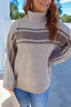 Load image into Gallery viewer, Tanya Turtle Neck Sweater- Taupe
